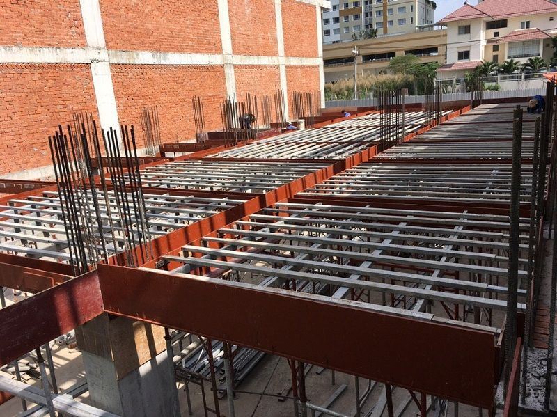 Thi công khung – dầm – sàn