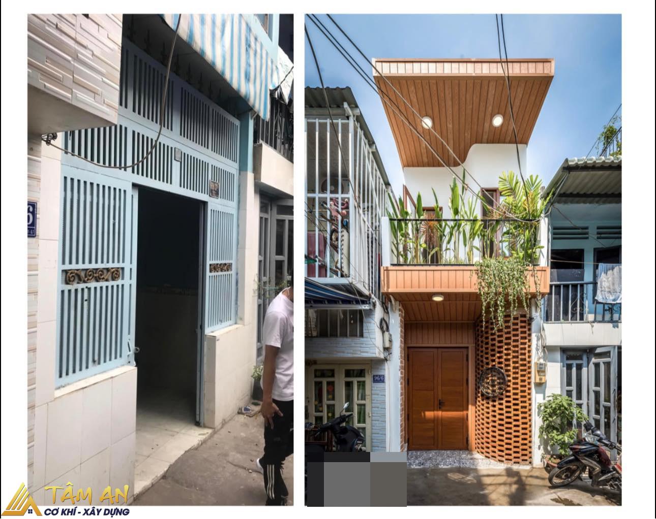 Cải Tạo Lại Mặt Tiền Cũ Kỹ Cho Nhà Phố