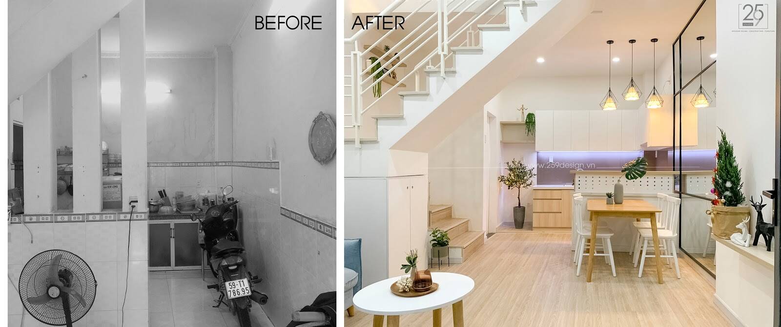 Cải Tạo Nhà Ống Bí Bách Thành Không Gian Thoáng