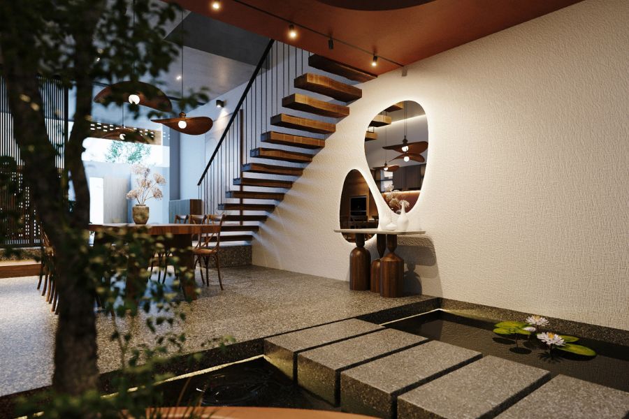 Mẫu Cầu Thang Đẹp Cho Nhà 2–3 Tầng