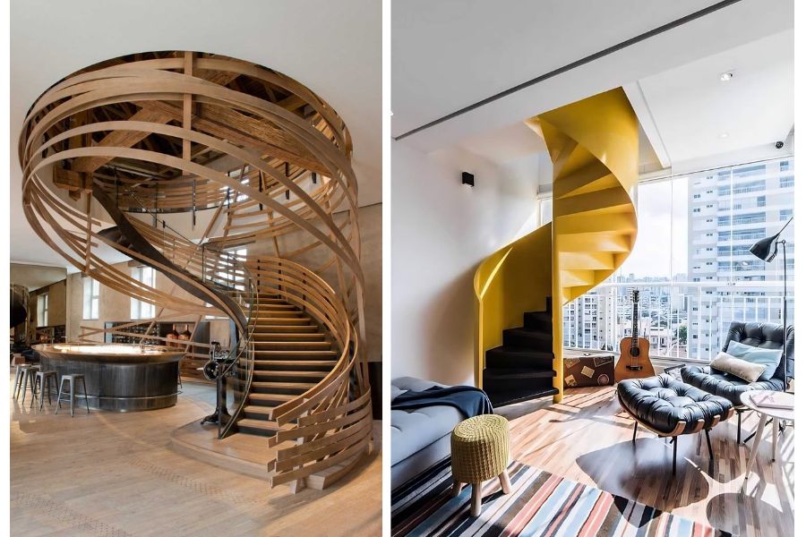 Mẫu Cầu Thang Đẹp Cho Nhà 2–3 Tầng