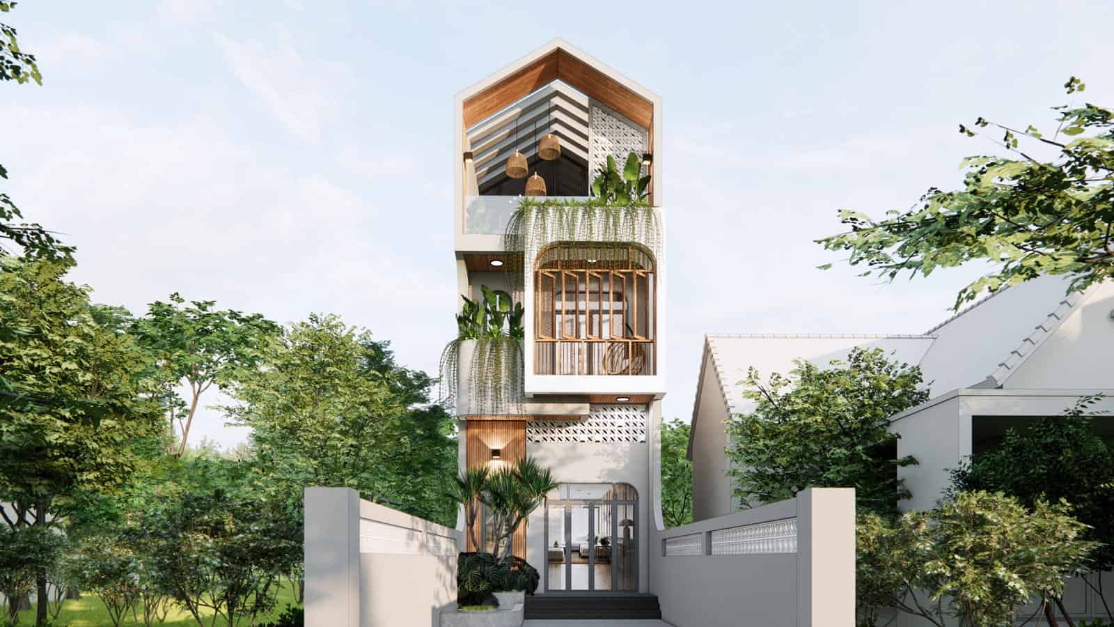 Thiết Kế Mặt Tiền Nhà Ống Hiện Đại 2026