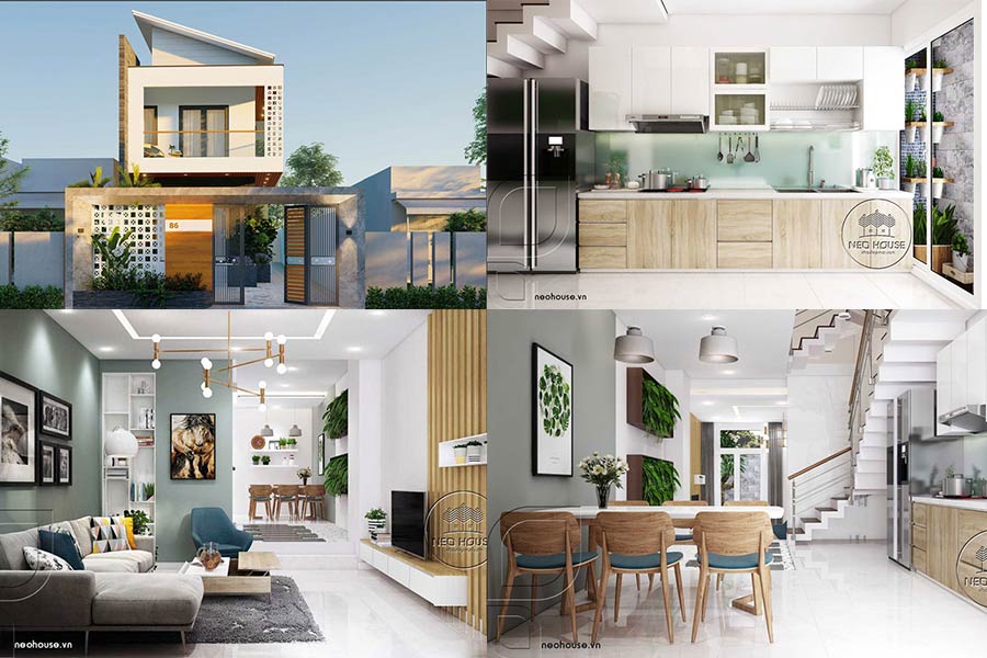 Thiết Kế Nhà 2 Tầng 80m² Tối Ưu Công Năng