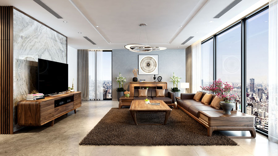 Thiết Kế Phòng Khách Hiện Đại, Tối Ưu Ánh Sáng