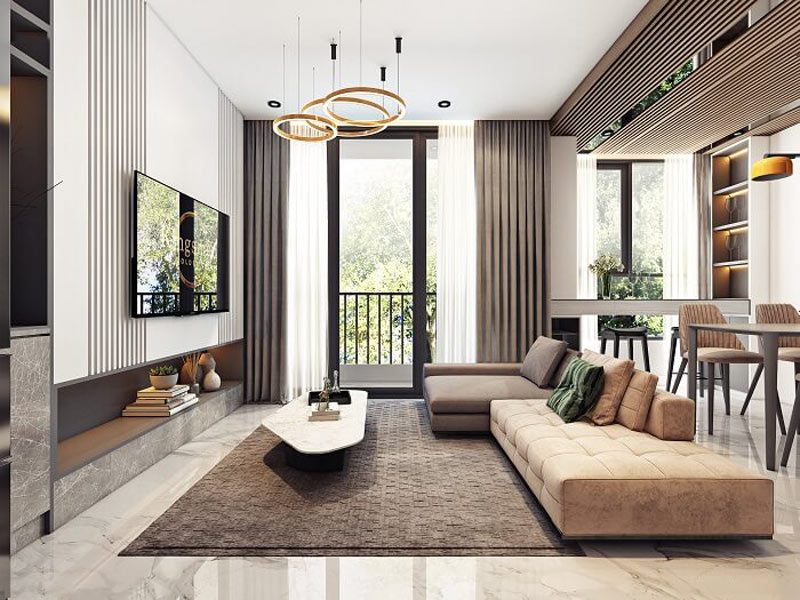 Thiết Kế Phòng Khách Hiện Đại, Tối Ưu Ánh Sáng